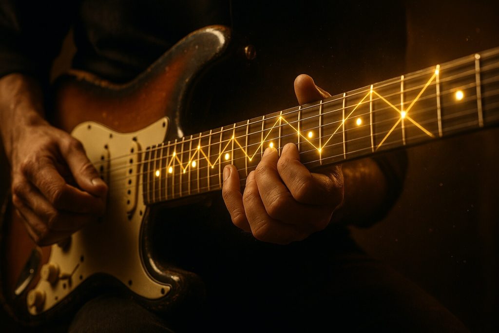 Patterns accords manche guitare facile